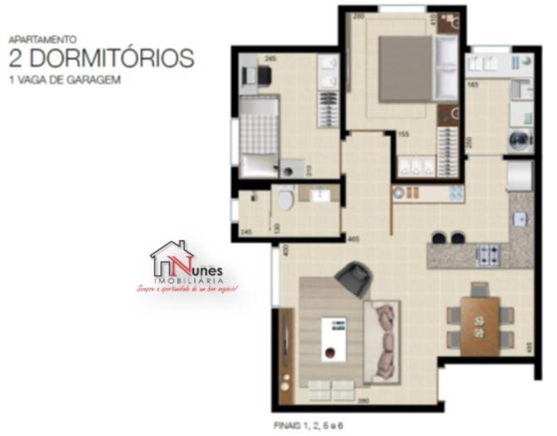 Apartamento à venda com 2 quartos, 66m² - Foto 3