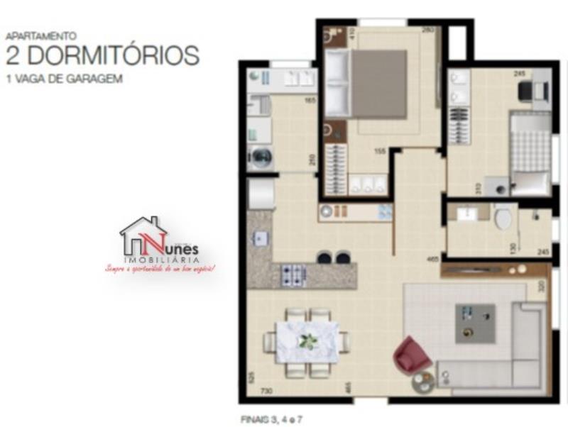 Apartamento à venda com 2 quartos, 66m² - Foto 3