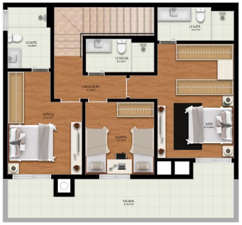 Cobertura à venda com 3 quartos, 117m² - Foto 21