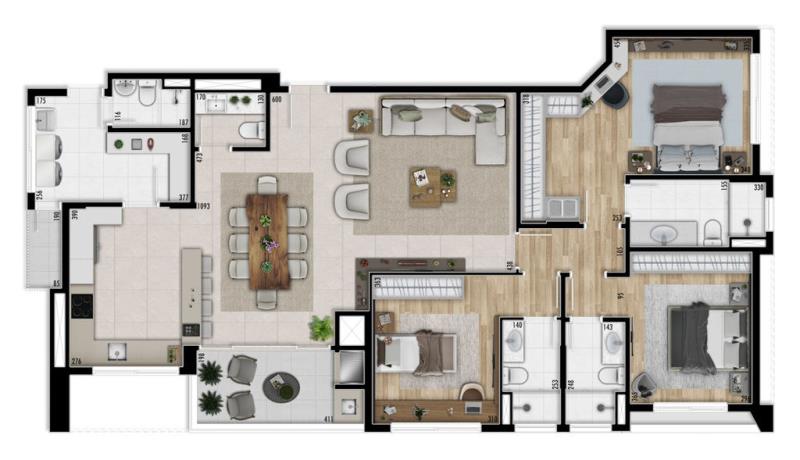 Apartamento à venda com 3 quartos, 150m² - Foto 10