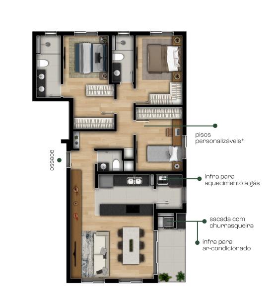 Apartamento à venda com 3 quartos, 94m² - Foto 5