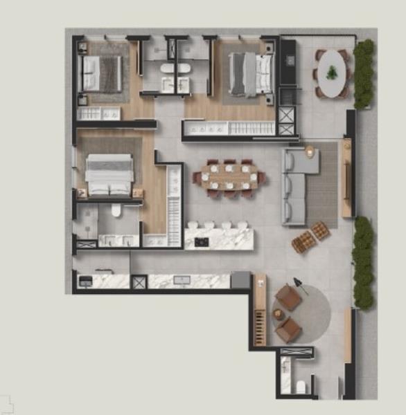 Apartamento à venda com 3 quartos, 140m² - Foto 6