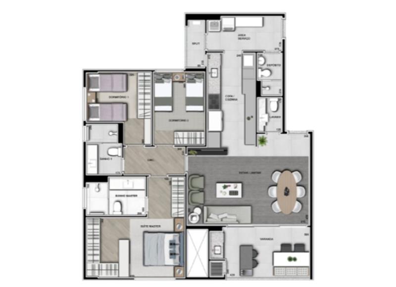 Apartamento à venda com 3 quartos, 131m² - Foto 15